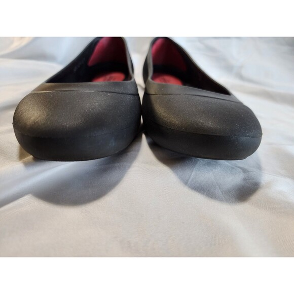 Crocs Iconic Comfort Lina Ballet Flats Black Shoes Women’s Size 8 Slip On - Picture 7 of 10